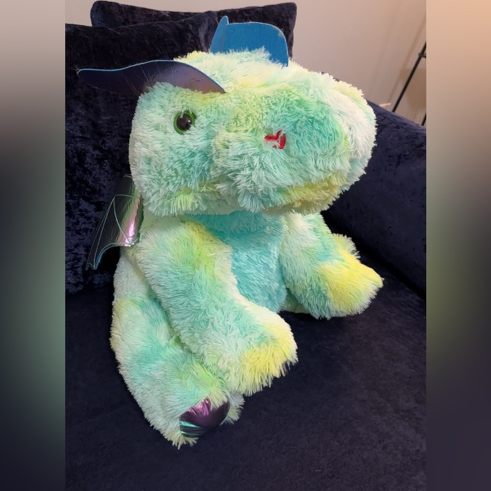 Plush Dragon Stuffed Animal - Green and Blue